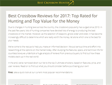 Tablet Screenshot of bestcrossbowhunter.com
